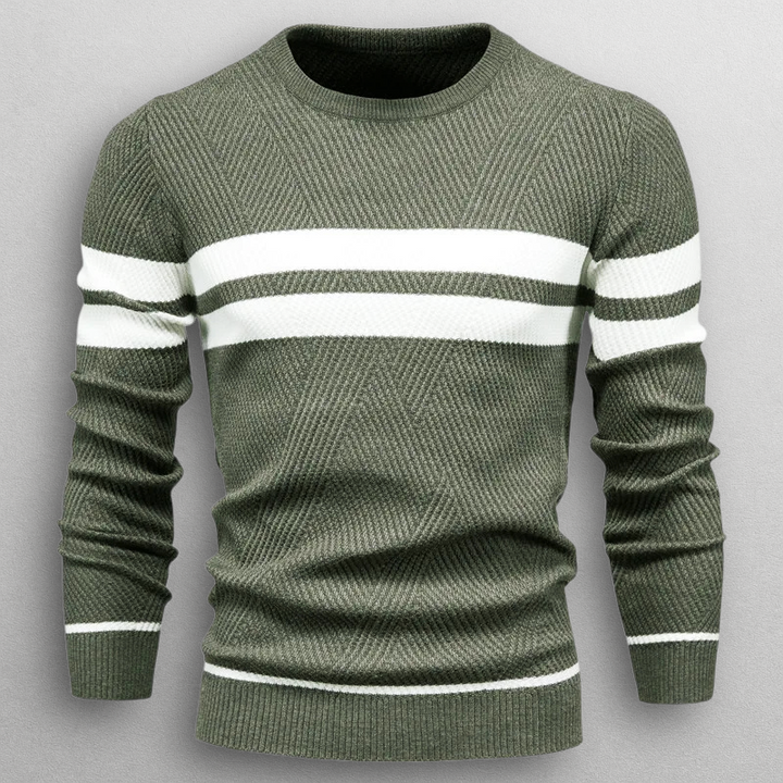 Herrenpullover mit Streifen Ivano – Bild 2