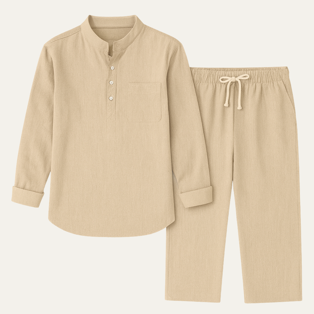 Tobias™ | Sommer-Set Stehkragen-Hemd
