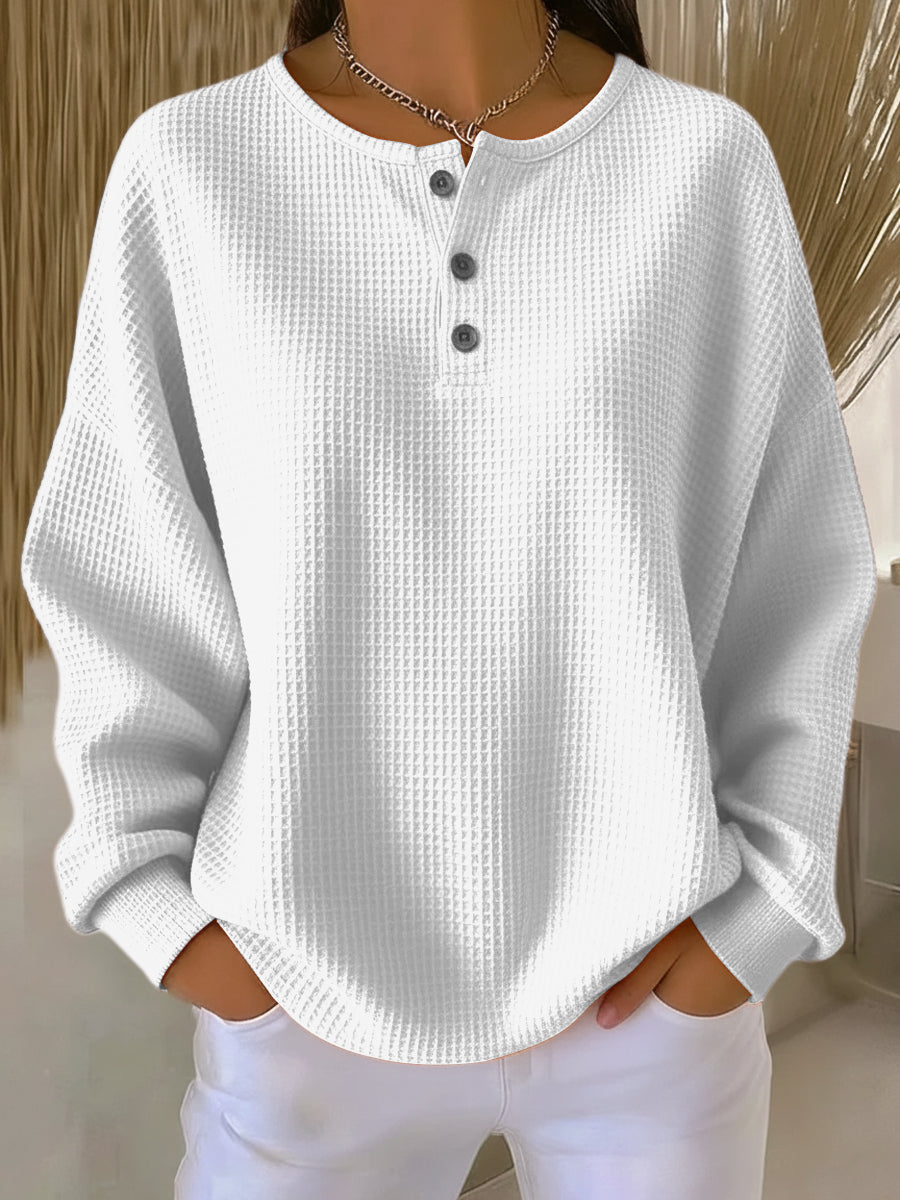 Unifarbenes Jersey aus strukturiertem Strick Damen Marta – Bild 2
