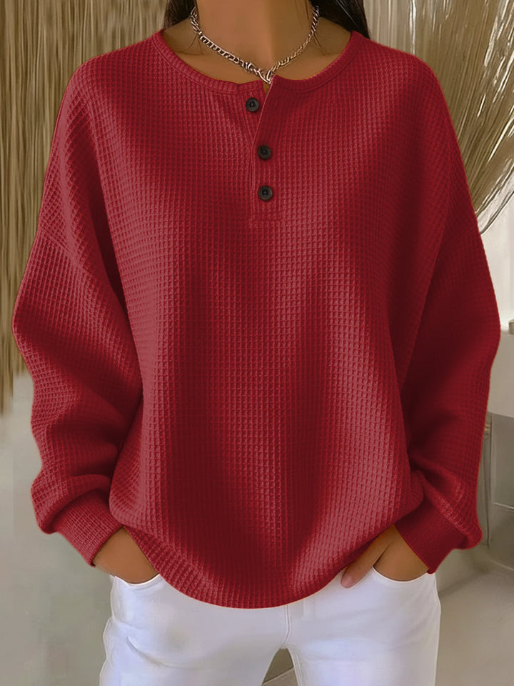Unifarbenes Jersey aus strukturiertem Strick Damen Marta – Bild 3