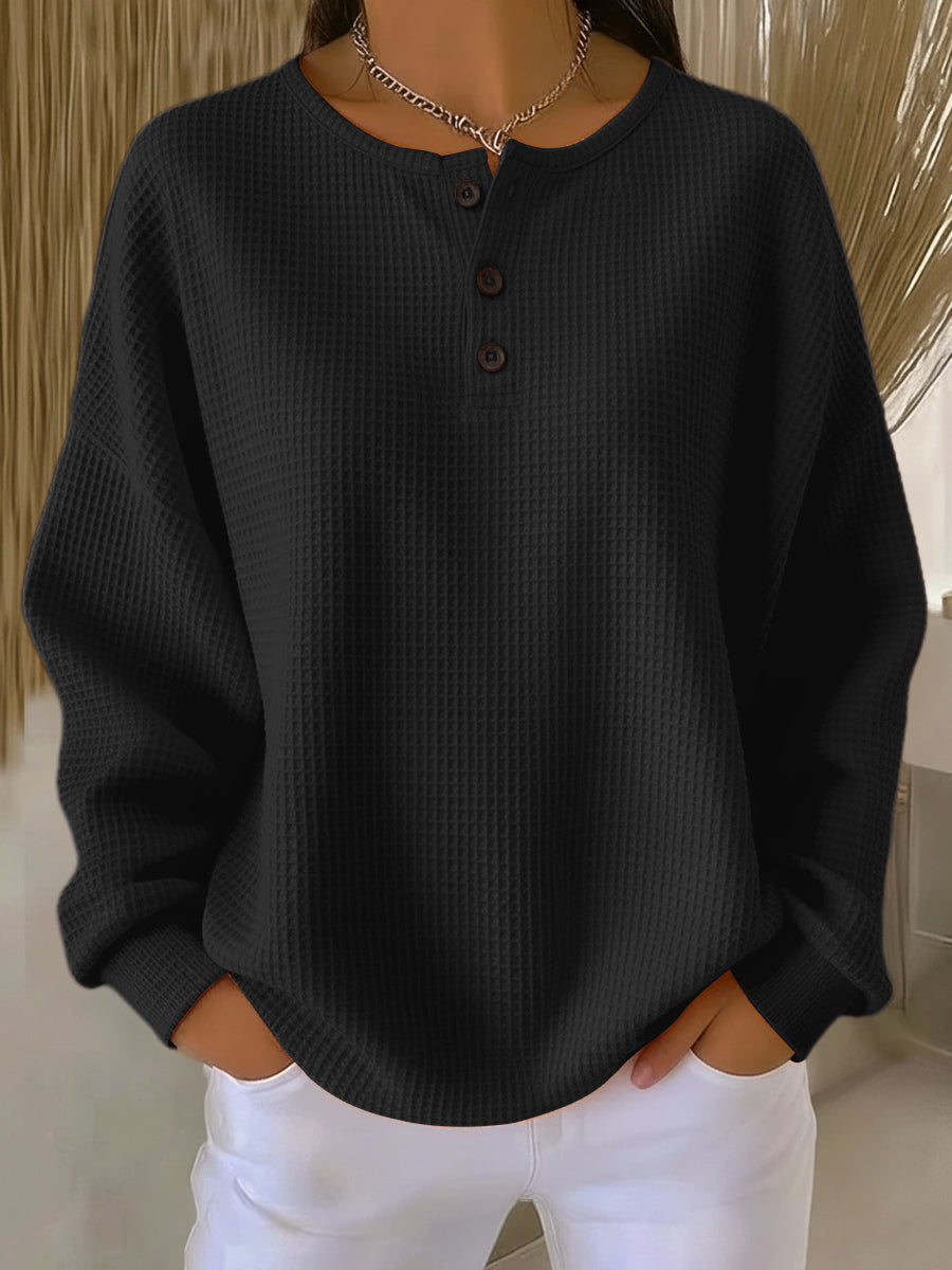 Unifarbenes Jersey aus strukturiertem Strick Damen Marta – Bild 4