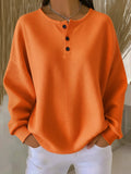 Unifarbenes Jersey aus strukturiertem Strick Damen Marta Orange – Weiss Modehaus