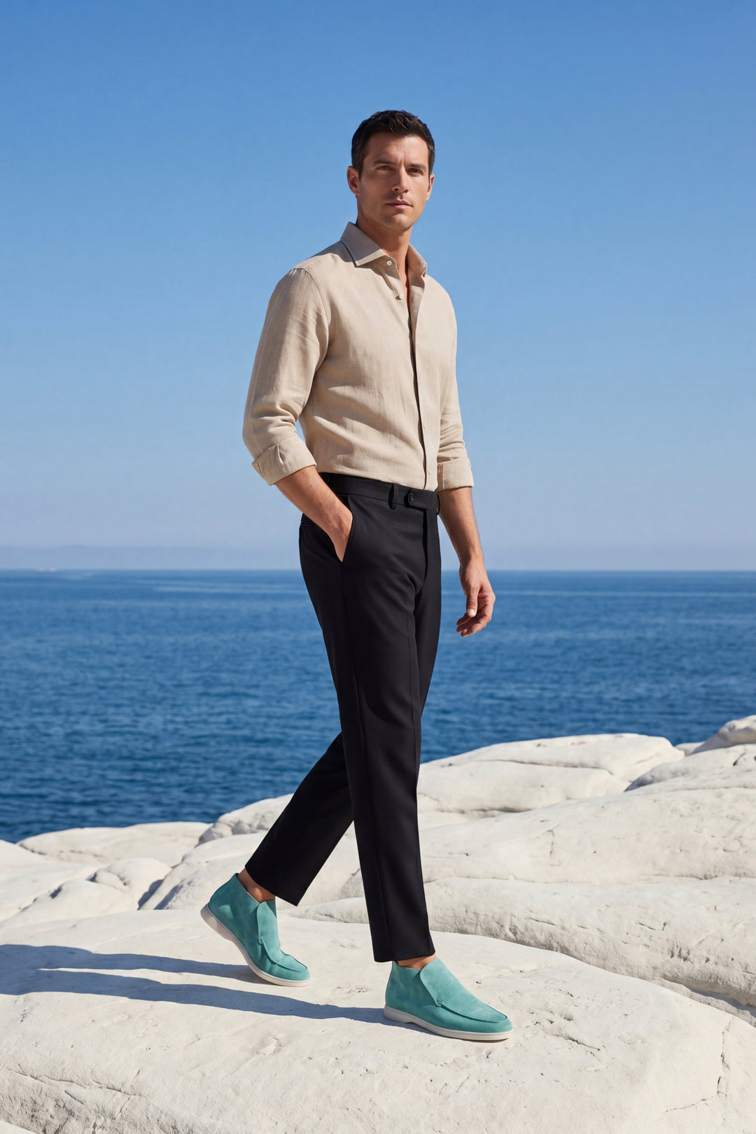 Norbert™ | Hoher Loafer Türkis