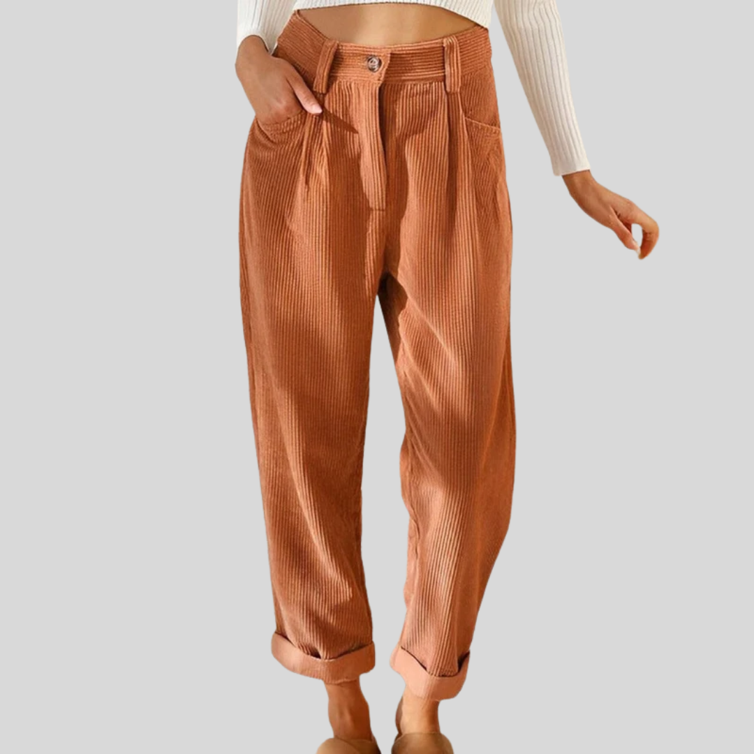 Zeitloser Casual-Hose Cassidy Senfgelb – Weiss Modehaus