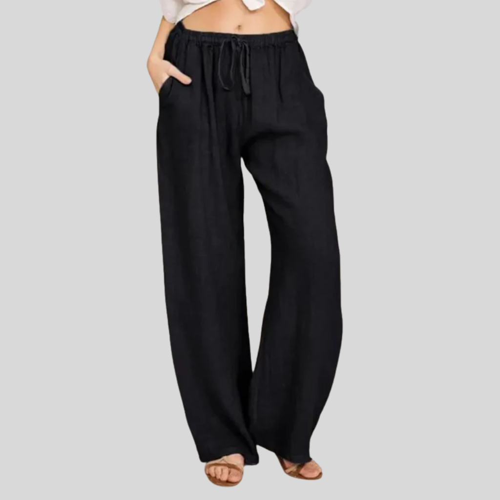 Leichte Hosen PALMA Schwarz – Weiss Modehaus