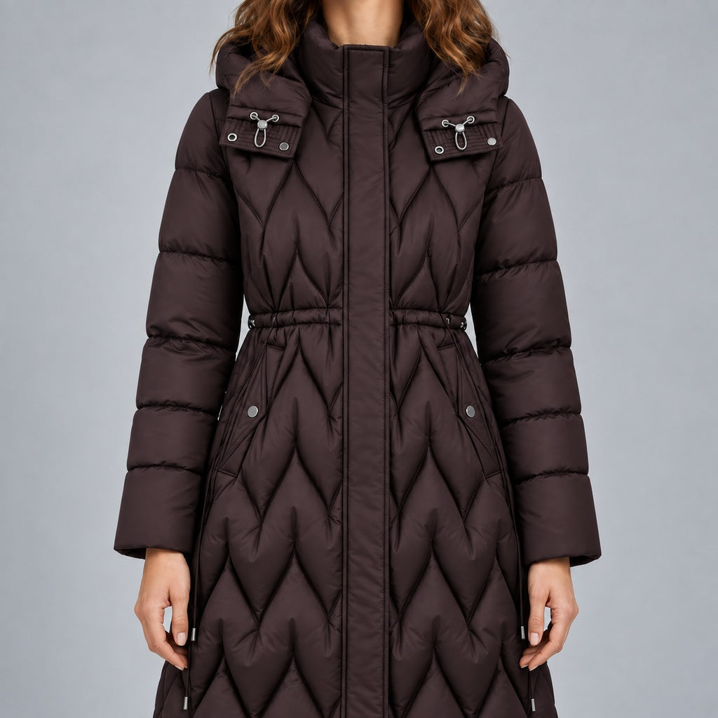 Maxi-Daunenjacke mit Taillierung Damen Lorella – Bild 8