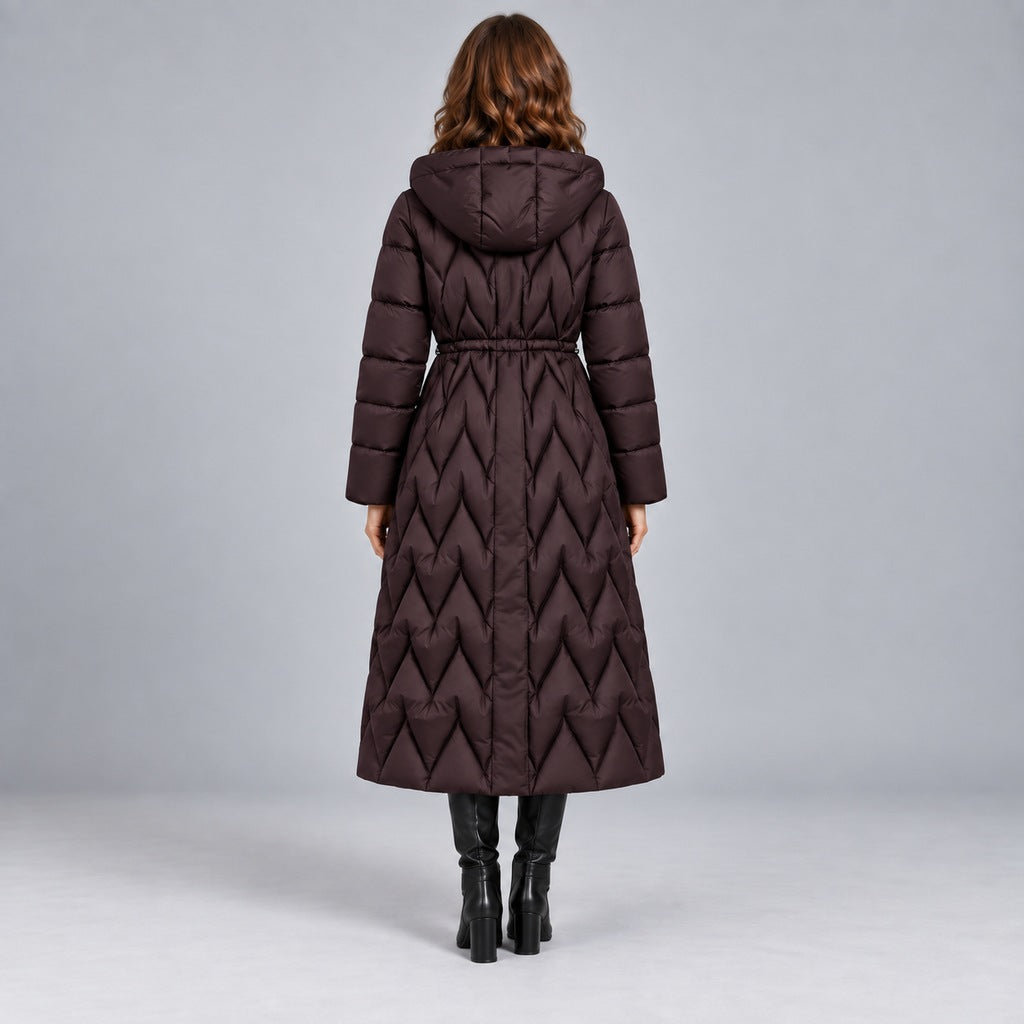 Maxi-Daunenjacke mit Taillierung Damen Lorella – Bild 9