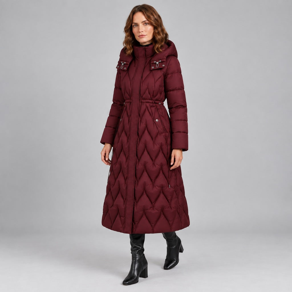 Maxi-Daunenjacke mit Taillierung Damen Lorella – Bild 2