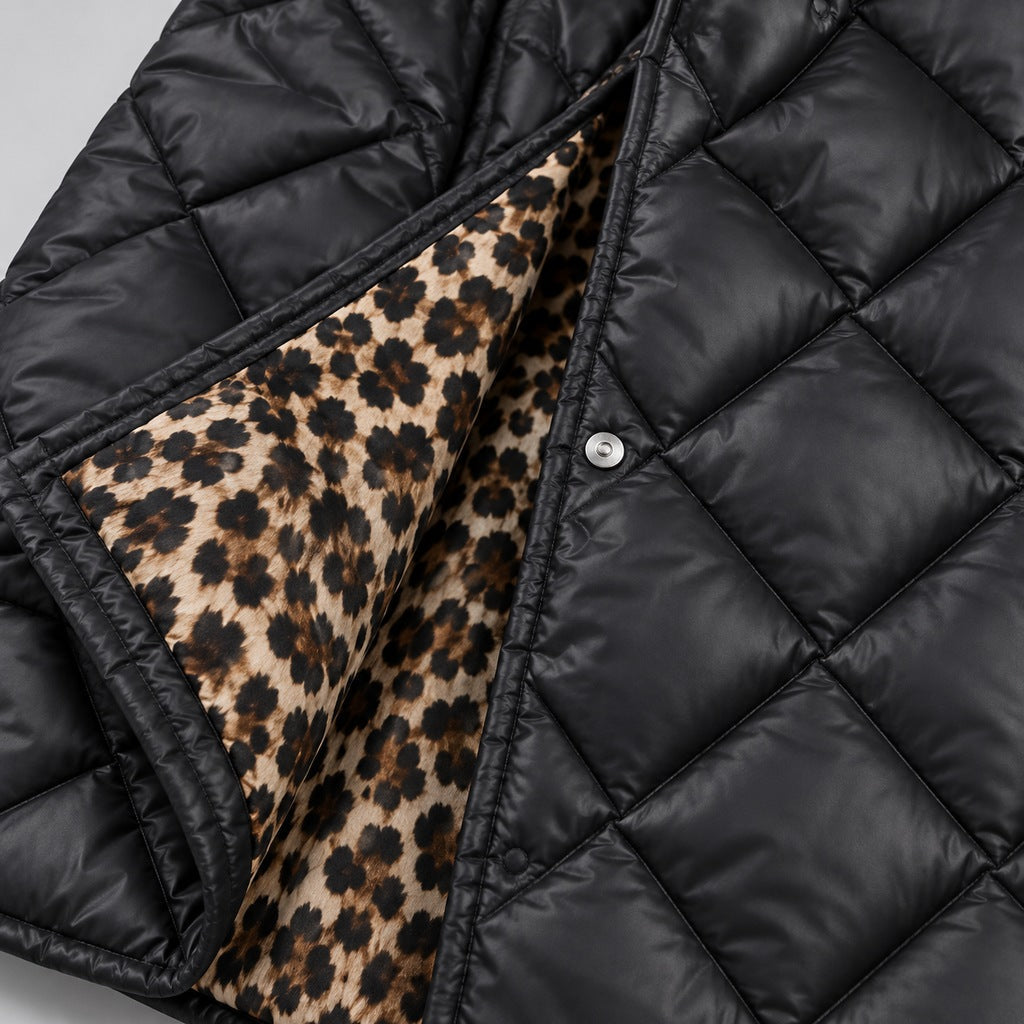 Steppmantel mit Leopardenfutter Damen Loredana – Bild 5