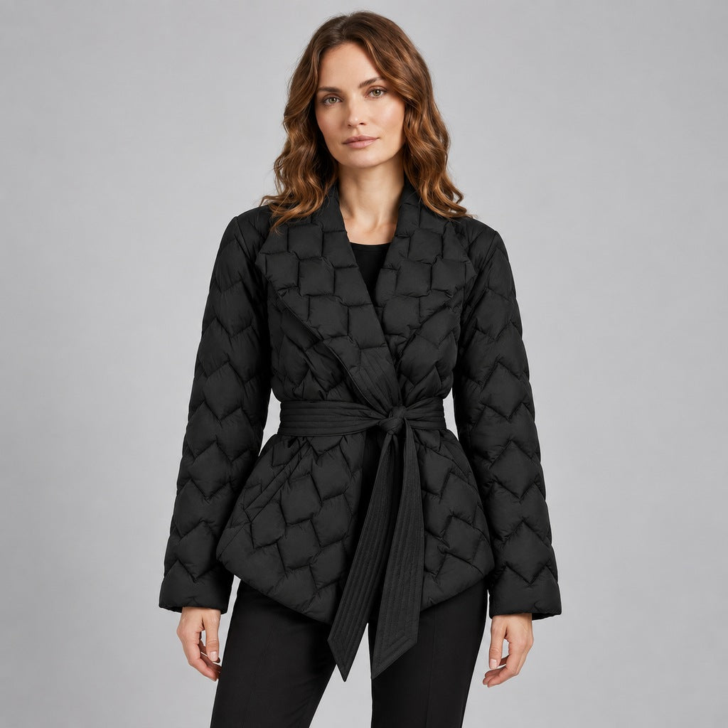 Steppjacke mit Gürtel Damen Mafalda – Bild 3