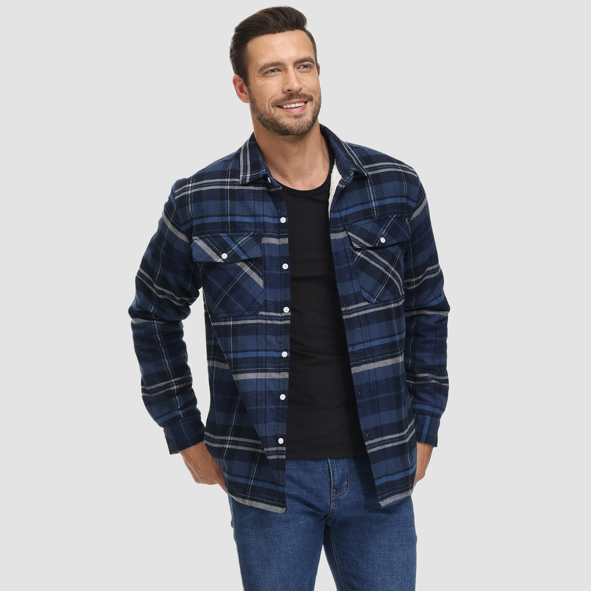 Herren Hemdjacke Cesare – Bild 8
