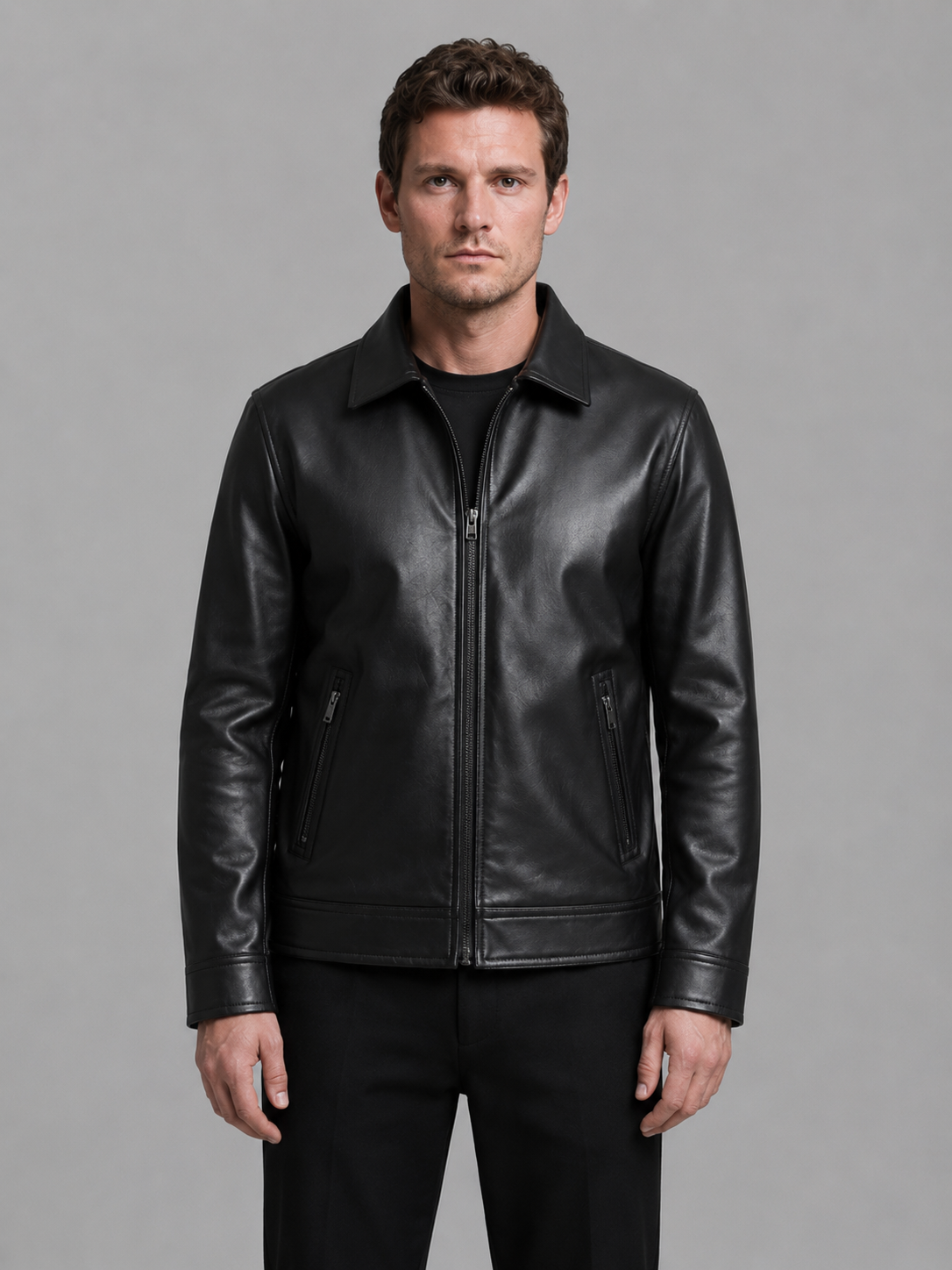 Herren Lederjacke Benedetto – Bild 2
