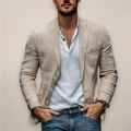 Leichter Sommerblazer für Herren Ludovico Beige – Weiss Modehaus