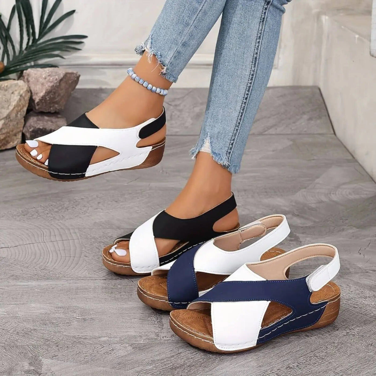Orthopädische Sandalen mit offener Spitze Nicole – Bild 11