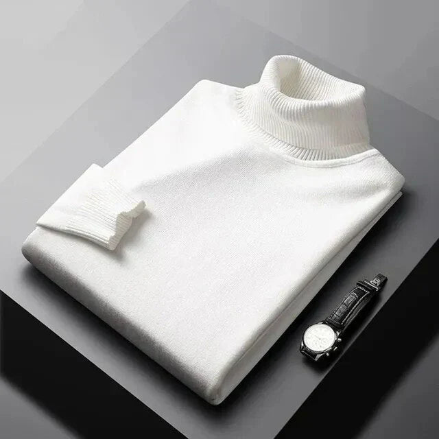 Feinstrick Rollkragenpullover für Herren Manfredi – Bild 4