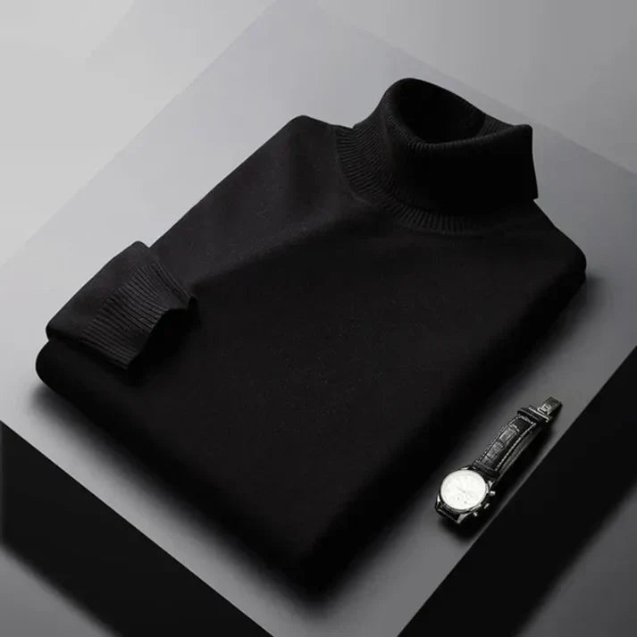 Feinstrick Rollkragenpullover für Herren Manfredi – Bild 3