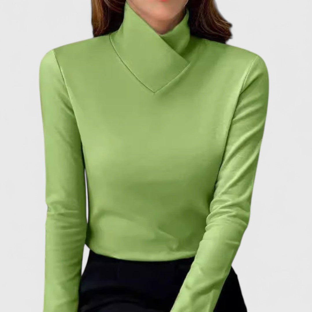 Eleganter Pullover mit Stehkragen Clair – Bild 2