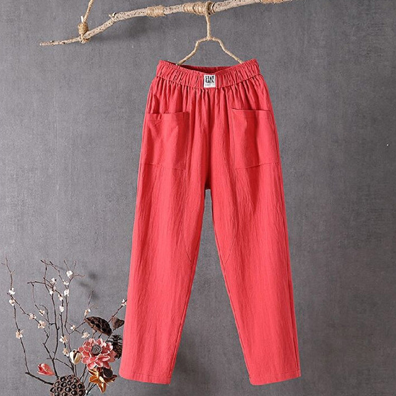Entspannte Hosen mit Taschen Damen Alyra – Bild 5