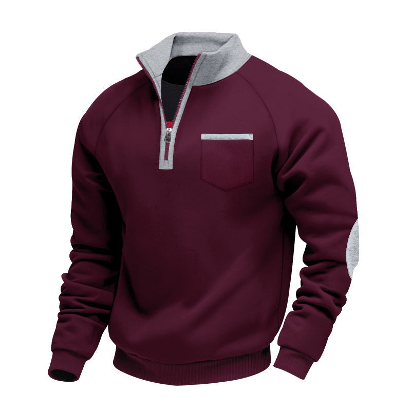 Herren Fleece Pullover mit halbem Reißverschluss Ciro – Bild 2