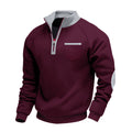 Herren Fleece Pullover mit halbem Reißverschluss Ciro – Bild 2