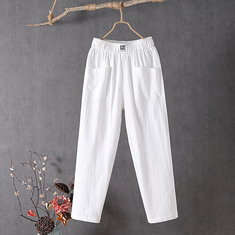 Entspannte Hosen mit Taschen Damen Alyra – Bild 2