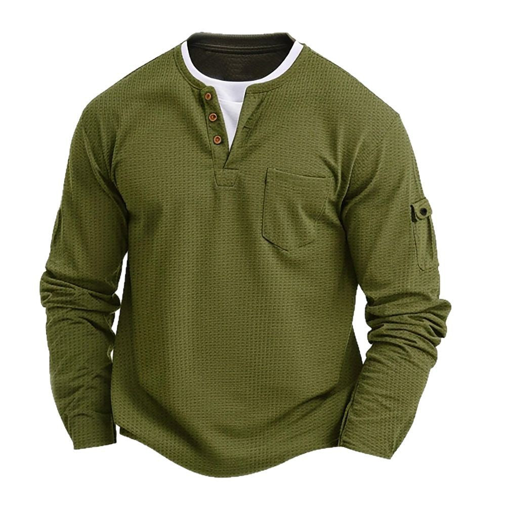 Moderne Langarmhemd Herren Folco – Bild 5