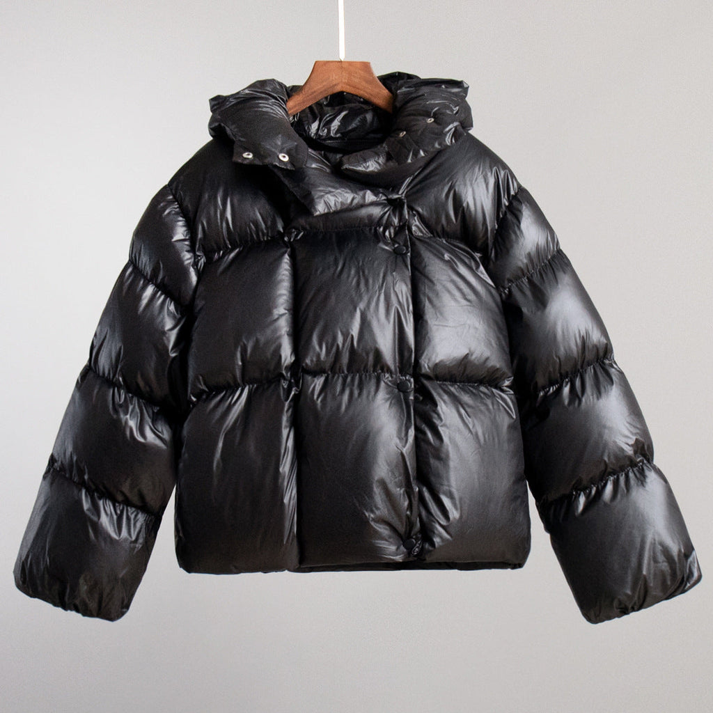 Kurze Daunenjacke mit Oversize-Kragen Damen Roberta – Bild 10
