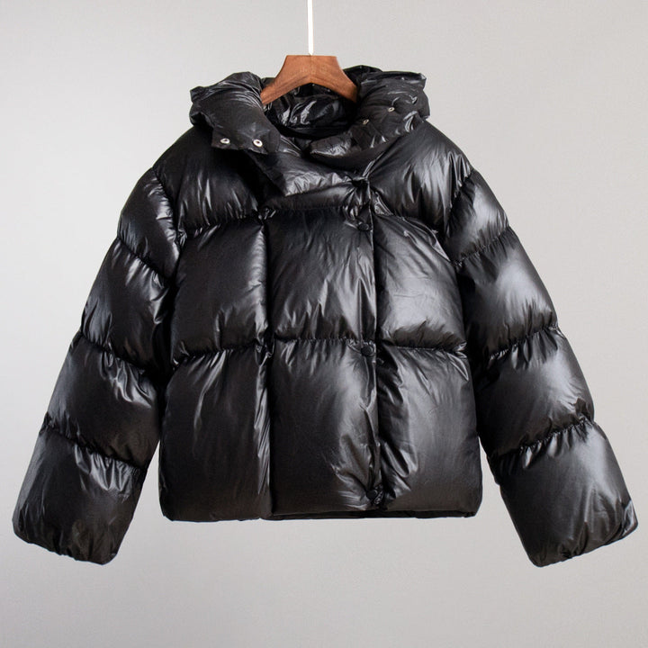 Kurze Daunenjacke mit Oversize-Kragen Damen Roberta – Bild 10