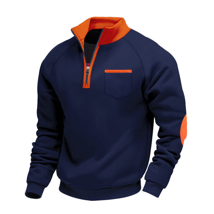 Herren Fleece Pullover mit halbem Reißverschluss Ciro – Bild 3