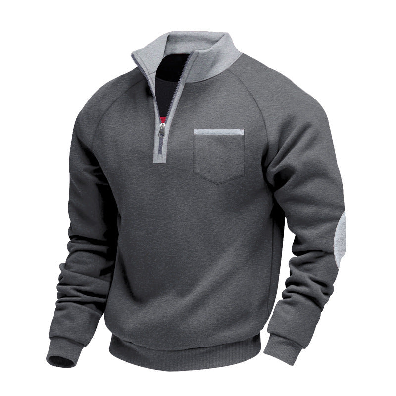 Herren Fleece Pullover mit halbem Reißverschluss Ciro – Bild 4