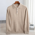Klassischer Woll-Polo-Pullover Herren Eugenio – Bild 2