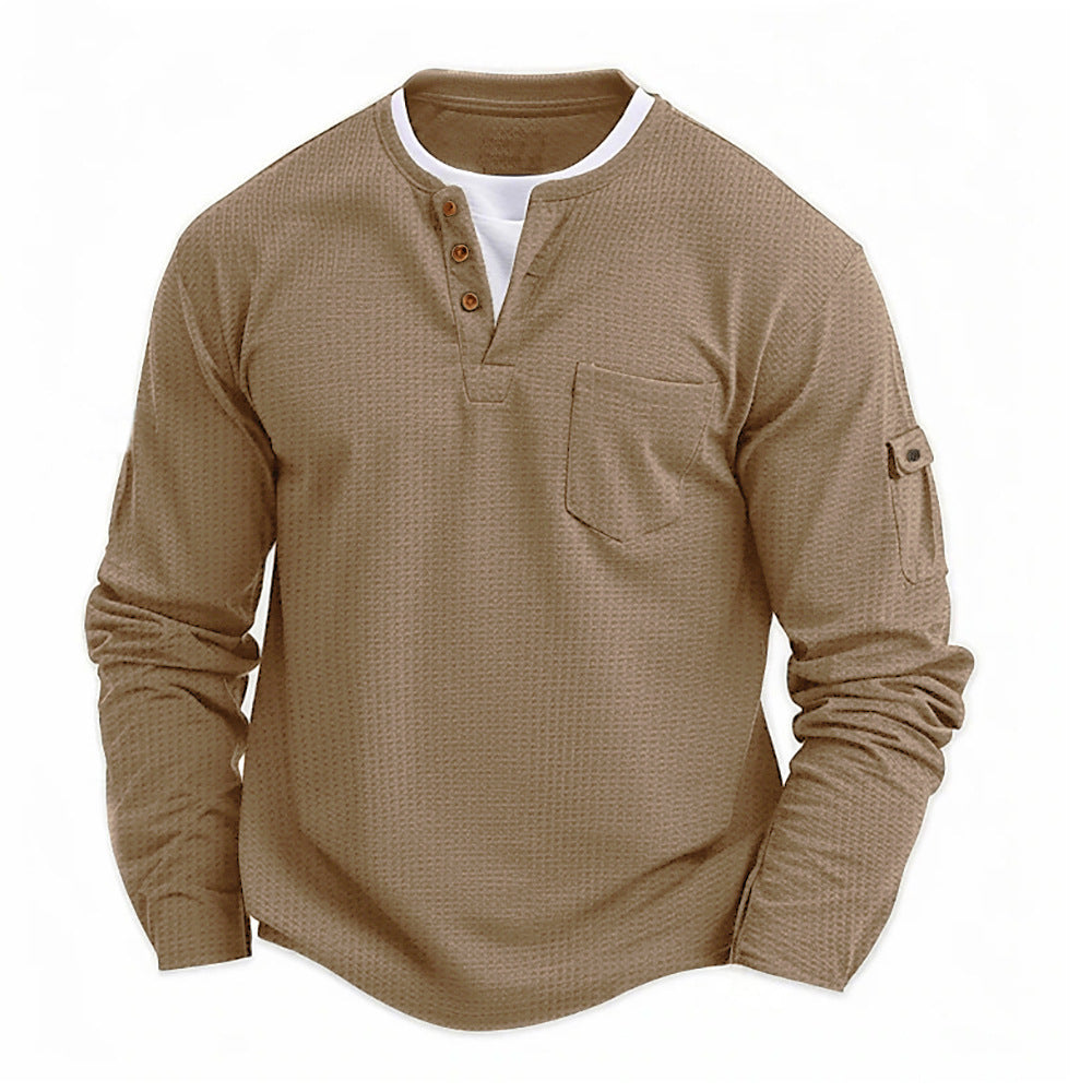 Moderne Langarmhemd Herren Folco – Bild 3