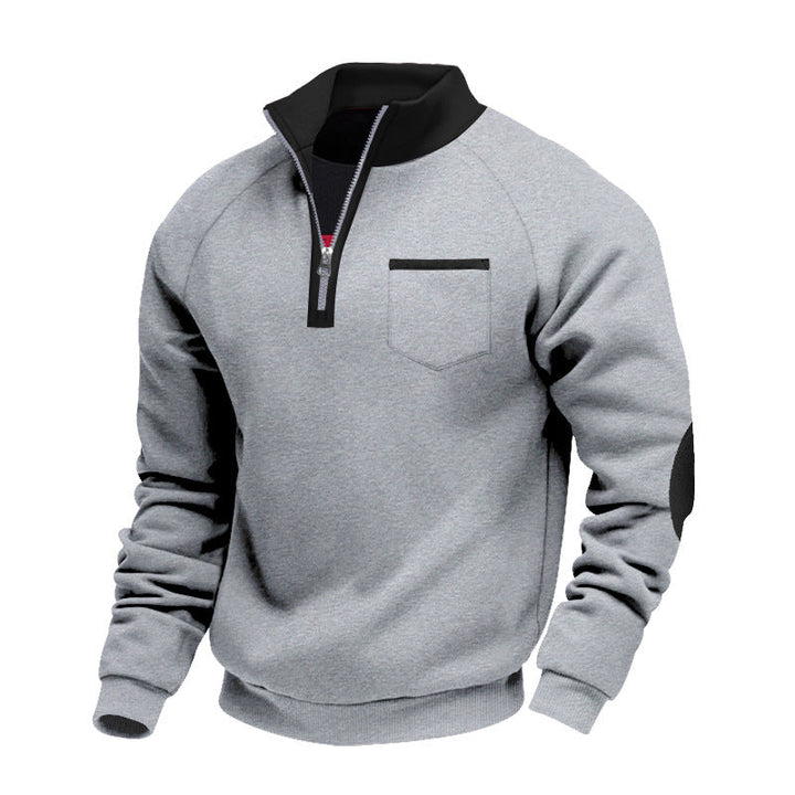 Herren Fleece Pullover mit halbem Reißverschluss Ciro – Bild 6