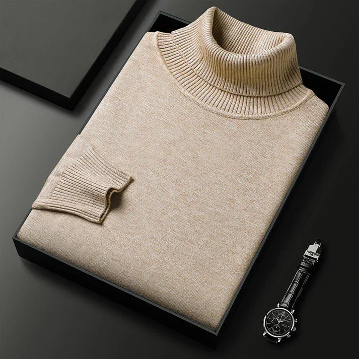 Feinstrick Rollkragenpullover für Herren Manfredi – Bild 7
