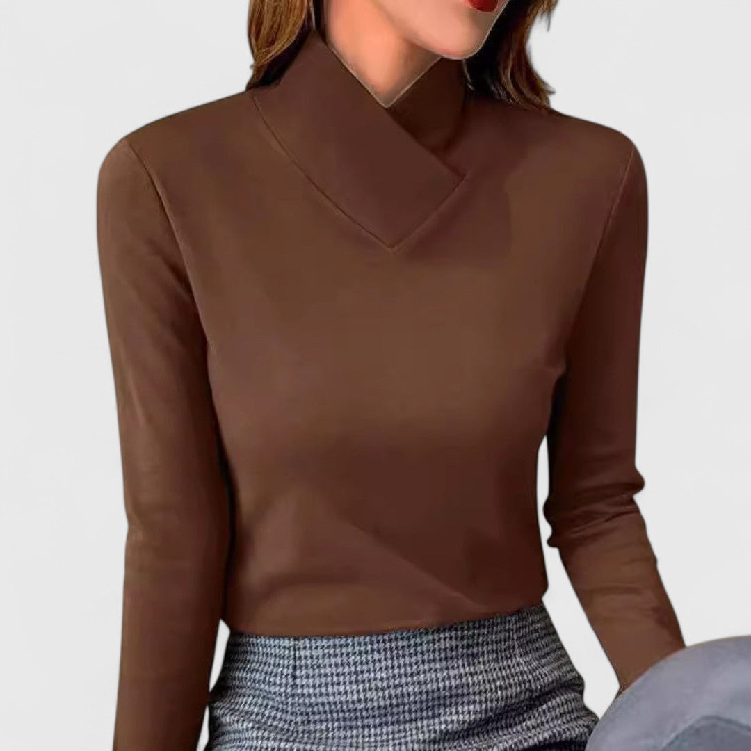 Eleganter Pullover mit Stehkragen Clair – Bild 3