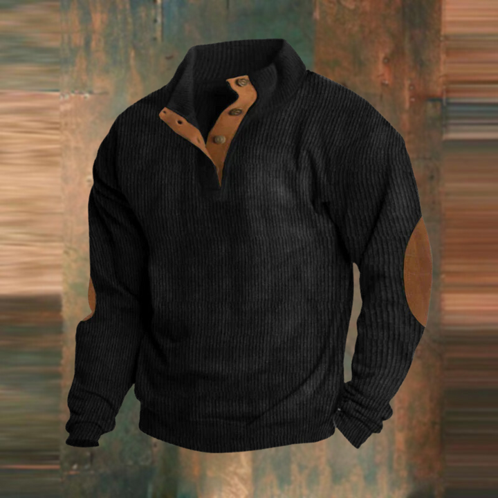 Retro-Pullover mit Aufnähern Herren Achille – Bild 6