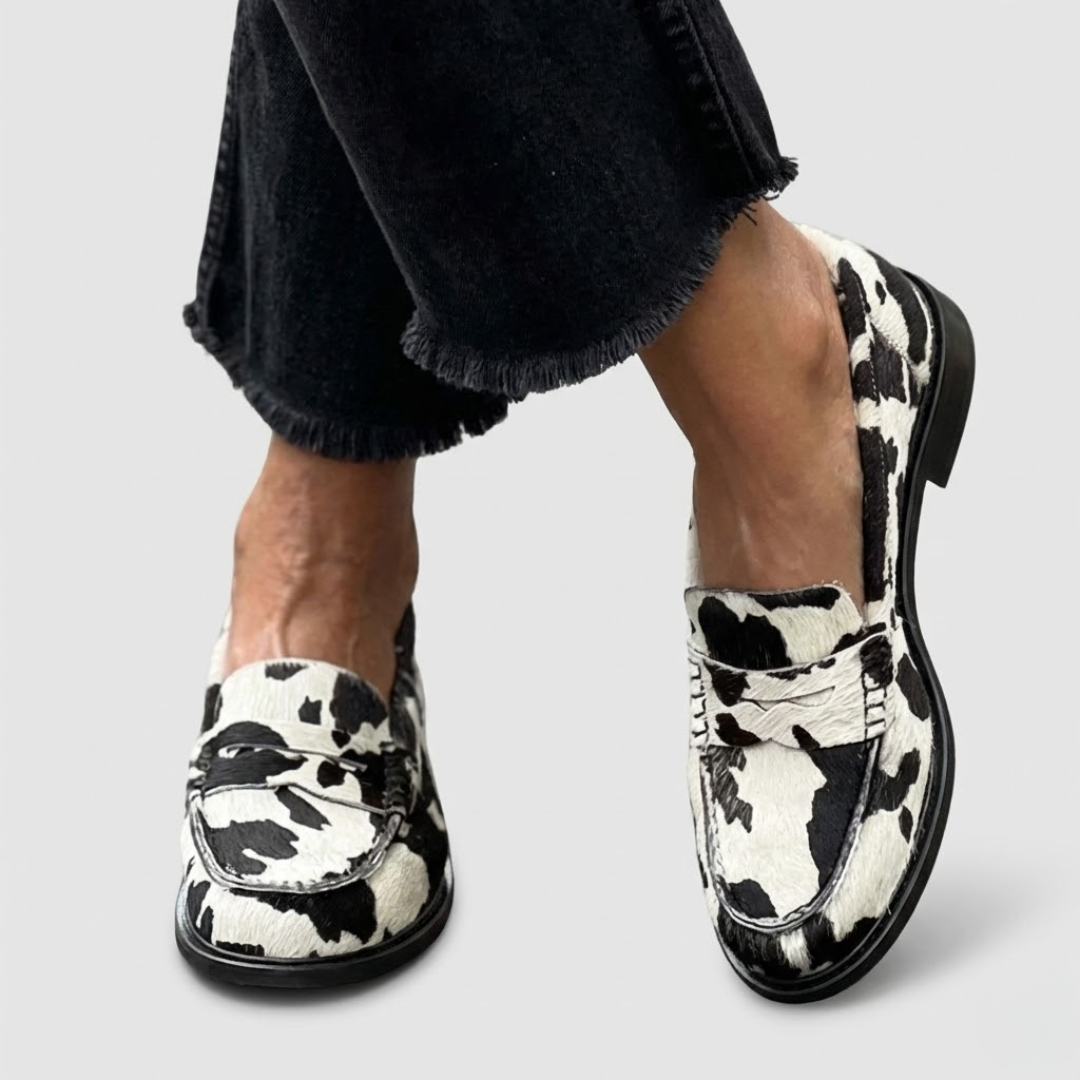 Mokassin Zebra Veerle – Weiss Modehaus