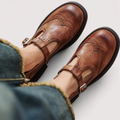 Klassische Mary Jane Schuhe Damen Louisa Braun – Weiss Modehaus