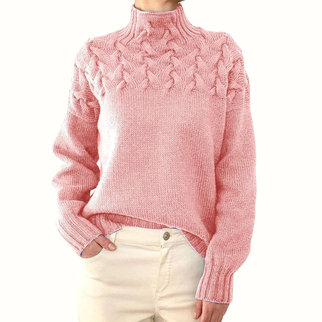 Warmer Rollkragenpullover Damen Elena – Bild 7