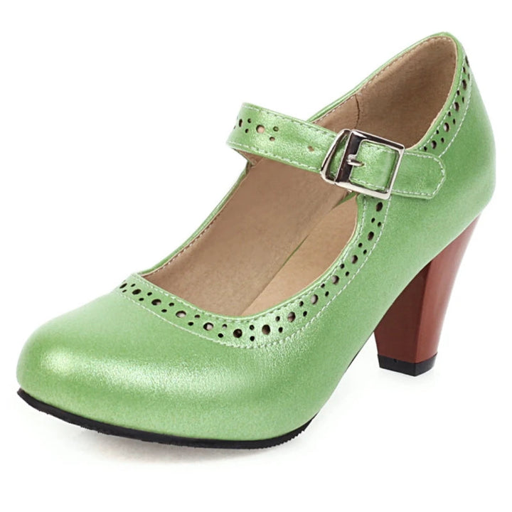 Mary Janes mit verstellbarem Absatz Damen Fleur – Bild 7