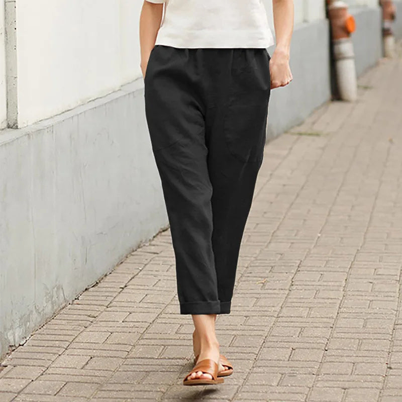 Weite Hosen mit Taschen Damen Kriza – Bild 8