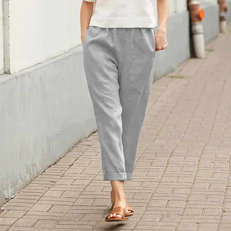 Weite Hosen mit Taschen Damen Kriza – Bild 7