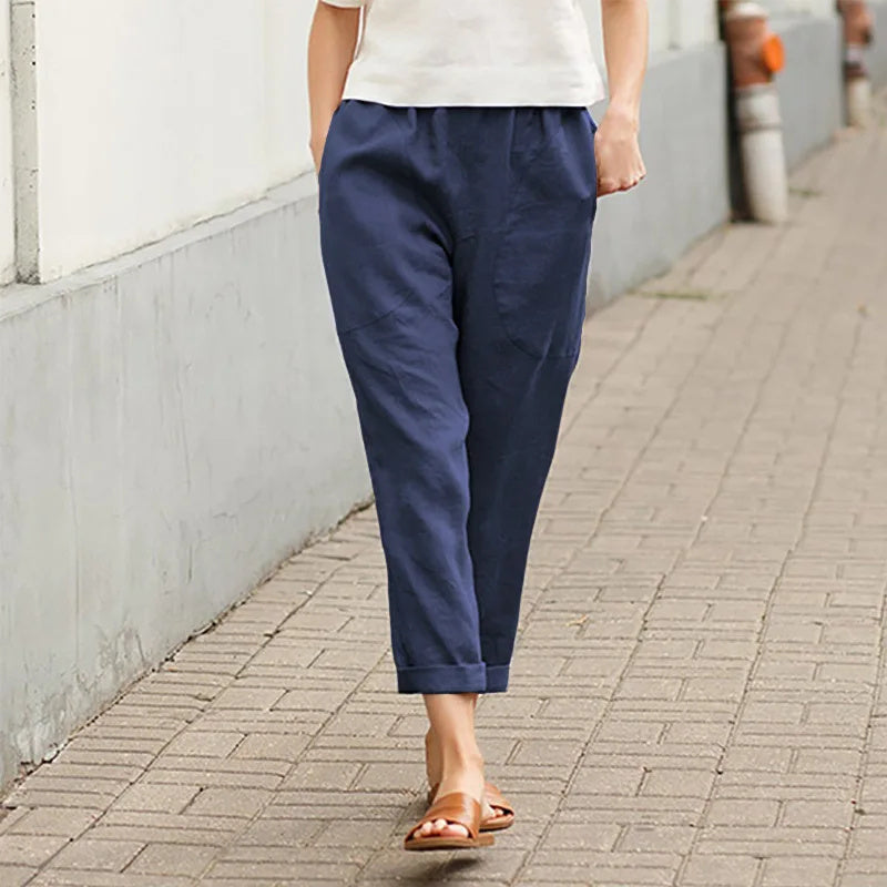 Weite Hosen mit Taschen Damen Kriza – Bild 5