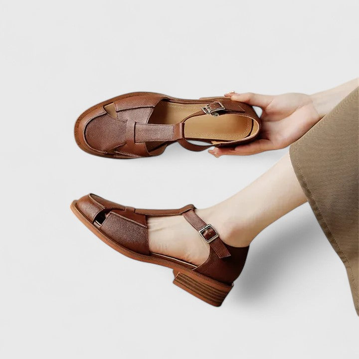 Elegante Mary Jane Sandalen Damen Thalina – Bild 7