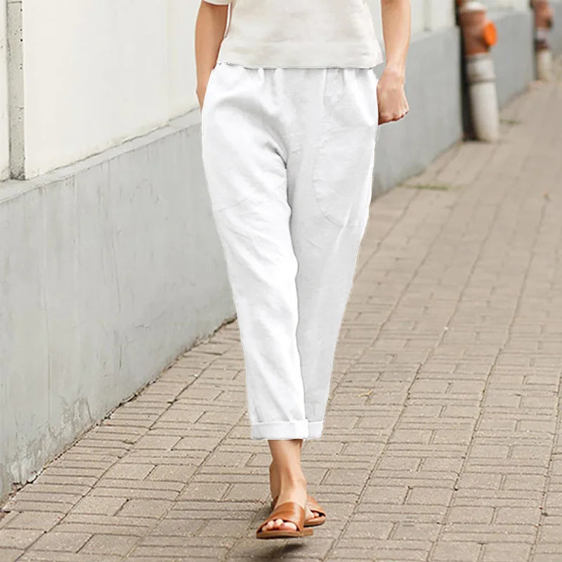 Weite Hosen mit Taschen Damen Kriza – Bild 2
