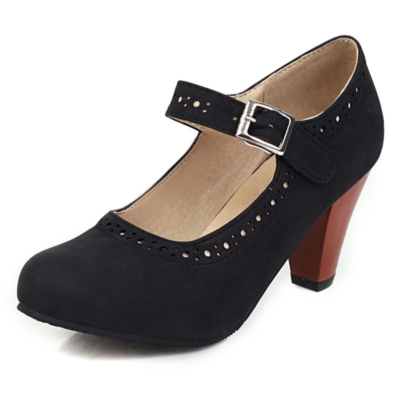 Mary Janes mit verstellbarem Absatz Damen Fleur – Bild 8