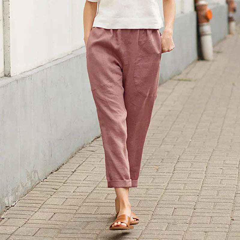 Weite Hosen mit Taschen Damen Kriza – Bild 6