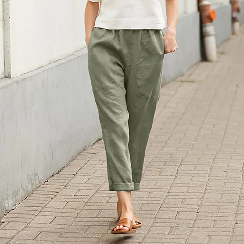 Weite Hosen mit Taschen Damen Kriza – Bild 3