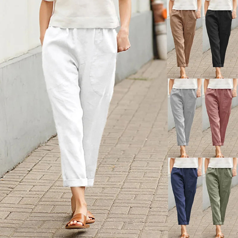Weite Hosen mit Taschen Damen Kriza – Bild 9