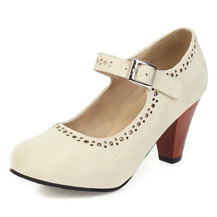 Mary Janes mit verstellbarem Absatz Damen Fleur – Bild 4